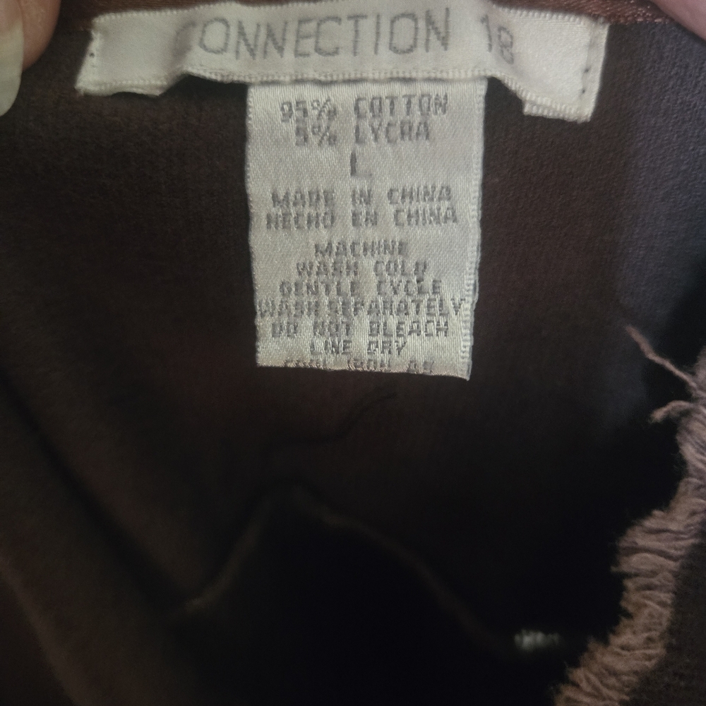Connection 18- Vintage- Chocolate Brown- A-Line- Maxi Skirt- Large - Picture 10 of 10